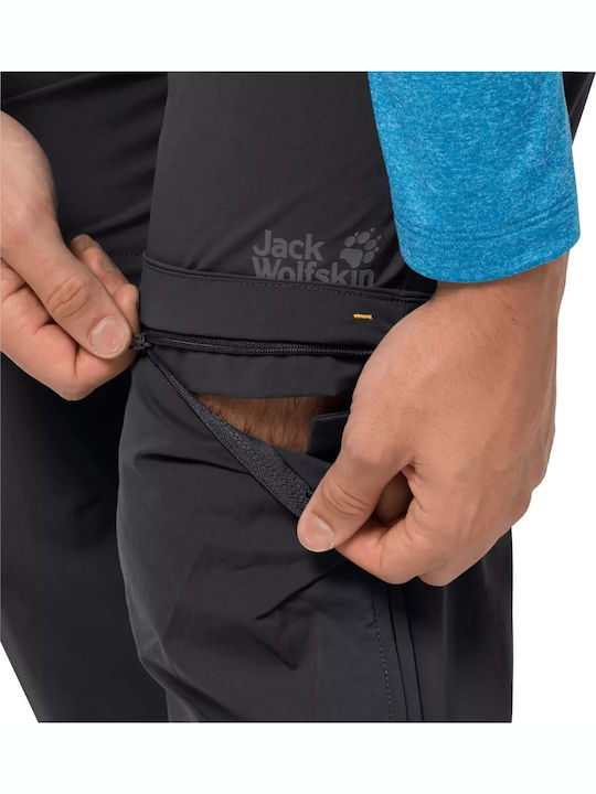 Jack Wolfskin Overland Men's Hiking Long Trousers Black
