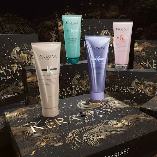 Kérastase Genesis Bain Hydra Fortifiant Σετ Περιποίησης & Styling Μαλλιών κατά της Τριχόπτωσης για Λεπτά Μαλλιά με Σαμπουάν, Conditioner & Θερμοπροστασία 3τμχ