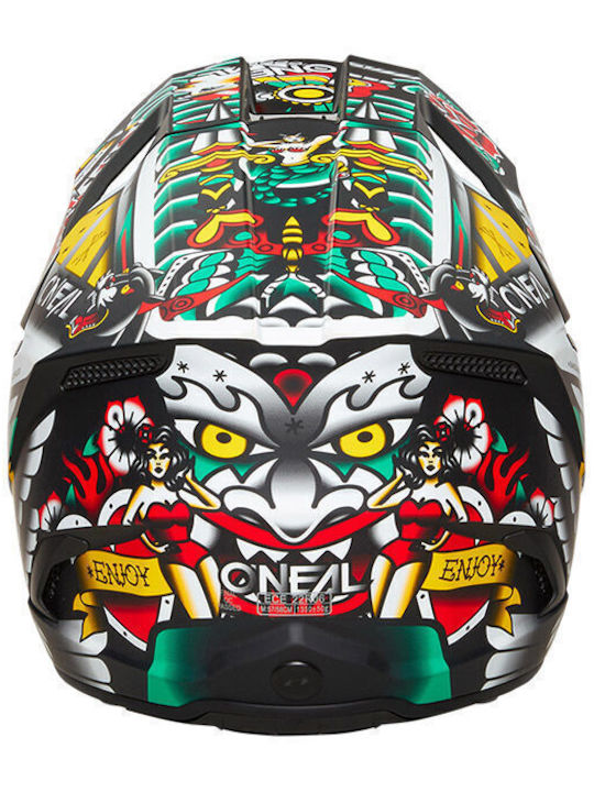 O'Neal 3SRS Inked V.25 Motorcycle Helmet Motocross ECE 22.06