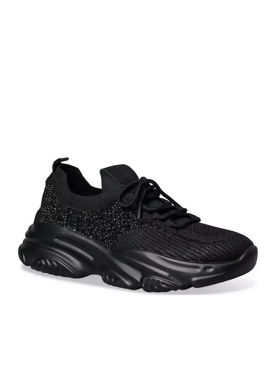Damen Chunky Sneakers Schwarz