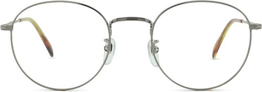 David Beckham Metal Eyeglass Frame Gray DB 1152 6LB