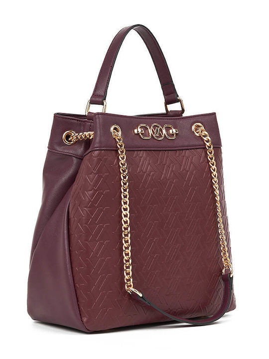 Verde Women's Bag Shoulder Burgundy