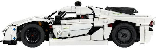LEGO Technic Alb Koenigsegg Jesko Absolut Hypercar pentru 10+ Ani