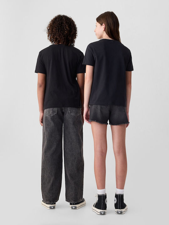 Kinderhemd Kurzarm true black Graphic