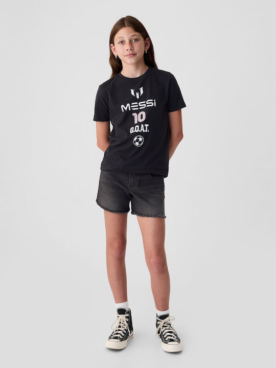 Kinderhemd Kurzarm true black Graphic