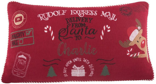 Teoran Christmas Decorative Pillow Rectangular 35x60cm