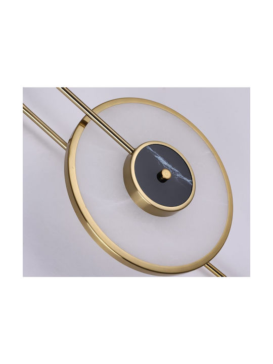 Luma Modern Lamp Wall with Integrated LED and Warm White Light Gold 58cm