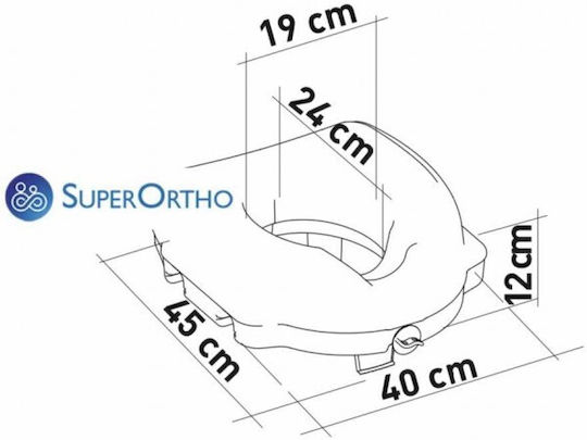SuperOrtho Ανυψωτικό Κάθισμα Τουαλέτας WC12LUX