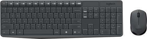Logitech Wireless Combo MK235 Комплект клавиатура и мишка Български Черен