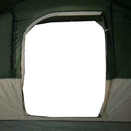 vidaXL Σκηνή Camping Τούνελ Πράσινη για 5 Άτομα 486x320x210εκ.