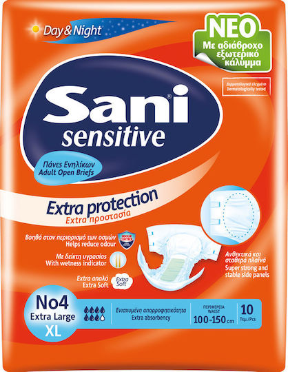 Sani Sensitive Extra Protection Reusable Incontinence Diapers XLarge 10pcs