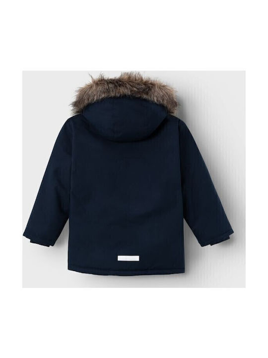 Kids' Casual Jacket with Hood Dark Blue