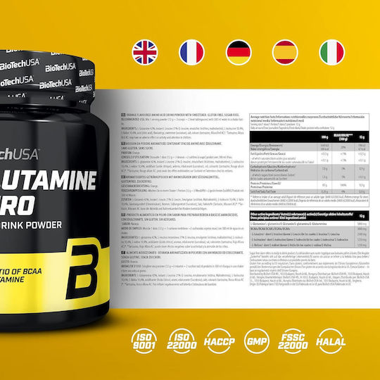 BCAA + Glutamine Zero 480gr Lemon Ice Tea