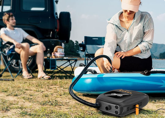 Technaxx Elektrische Pumpe für Aufblasbare 12V / 5V Schwarz