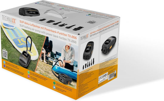Technaxx Elektrische Pumpe für Aufblasbare 12V / 5V Schwarz