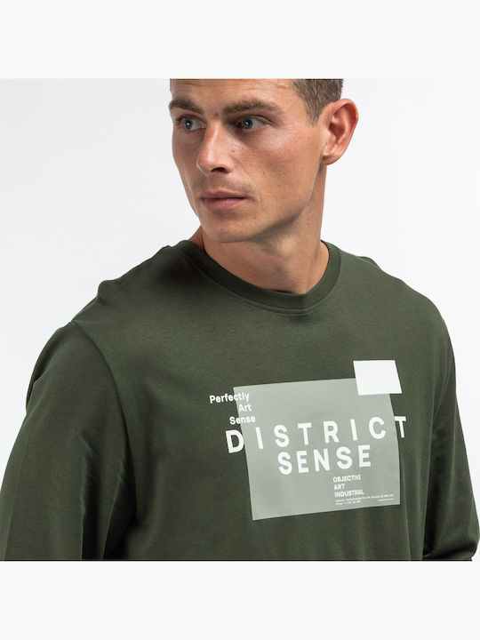 Langarmbluse Khaki