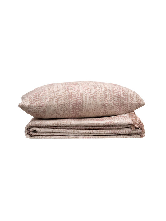 Anna Riska 1452 Ριχτάρι Πολυθρόνας Δύο 'Οψεων Chenille 180x150εκ. Σάπιο Μήλο