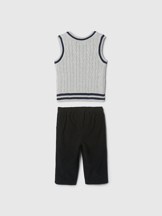 Set pentru copii cu pantaloni Iarnă 2buc Heather Grey
