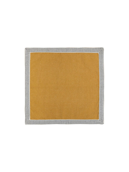 Atmosphera Cotton Tablecloth Set 7 Pieces Napp Yellow 150x250cm