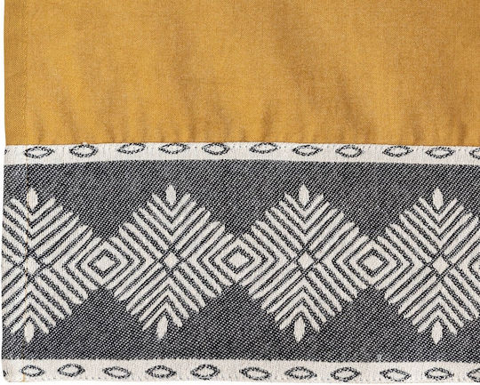 Atmosphera Baumwolle Tischdecke Set 7 Stück Napp Gelb 150x250cm