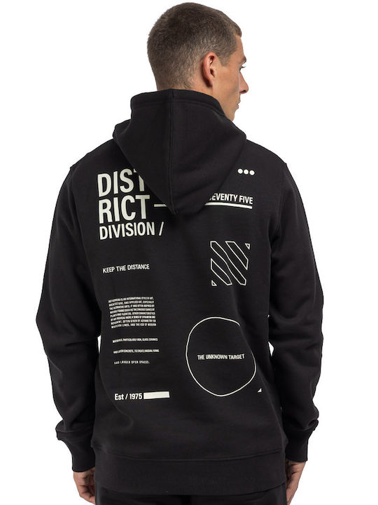 District75 Sweatshirt with Hood black