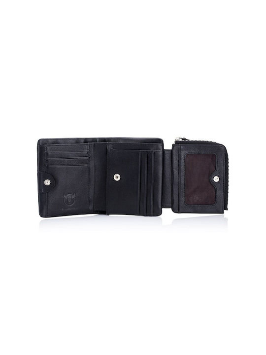 Bull Captain Qb-02 Men's Leather Wallet with RFID Black