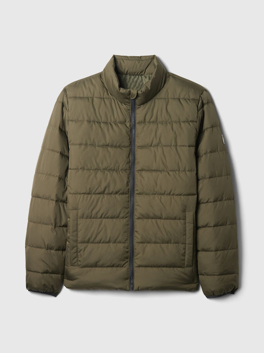 GAP Winter Jacket Puffer Waterproof Olive Night