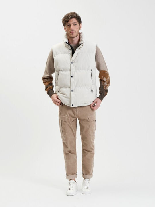 Sleeveless Winter Jacket White