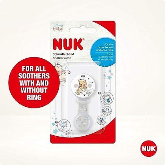 Nuk Κορδέλα Πιπίλας Disney Winnie από Ύφασμα Πολύχρωμη