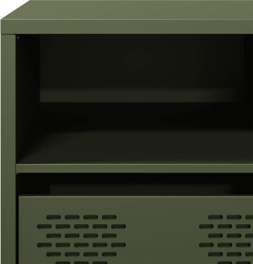 Έπιπλο Τηλεόρασης Μεταλλικό Λαδί Μ135xΠ39xΥ43.5cm