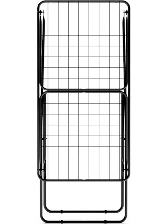 Viosarp Metallic Folding Floor Clothes Drying Rack with Hanging Length 18m