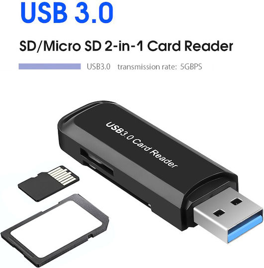 Cabletime Card Reader USB 3.0 για SD/microSD