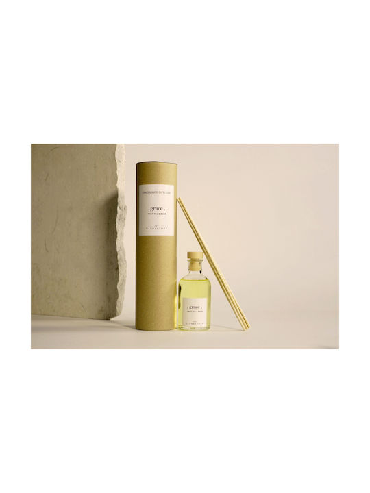 Bețișoare parfumate pentru cameră 100ml Ceai de Mentă & Busuioc Difuzor Grace Olphactory