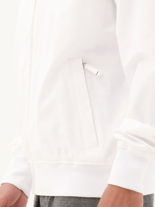 Jacket Bomber Waterproof and Windproof White