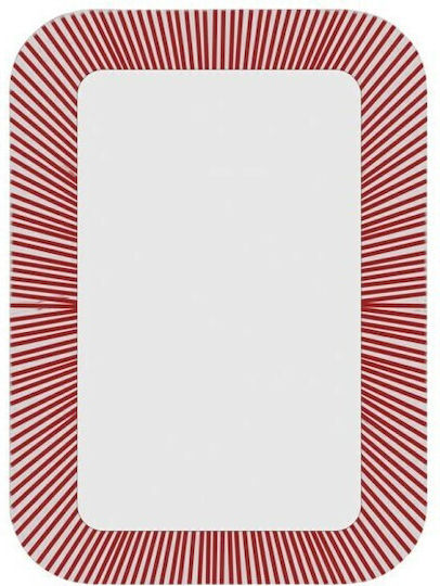 Gloria Redina Ορθογώνιος Καθρέπτης Μπάνιου 60x80cm Κόκκινος