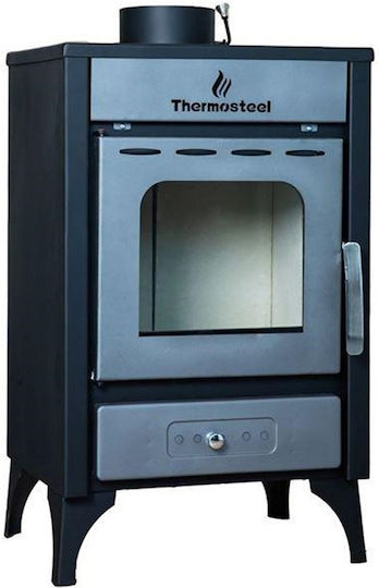 Thermosteel X30 Χαλύβδινη Ξυλόσομπα 14kW Γκρι