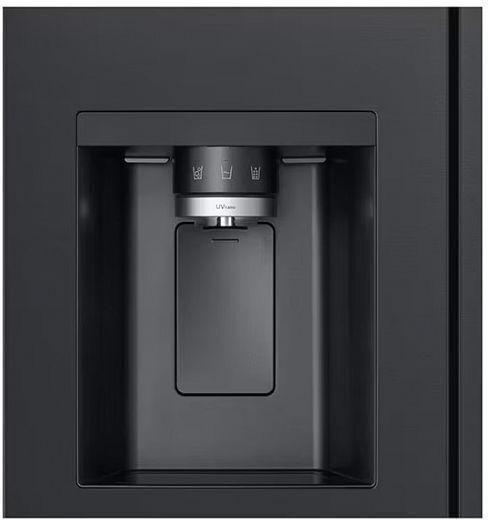 LG Side-by-Side Kühlschrank 628Es Total NoFrost H179xB91.3xT73.5cm. Schwarz GSLE91EVAC