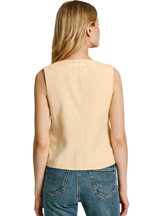 Aditi Women's Vest Light Yellow