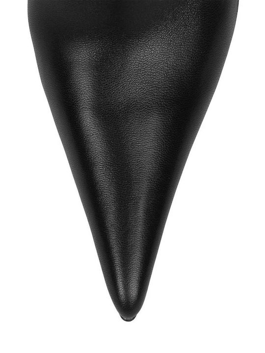 Women's Boots Slouched Black 00137 Black