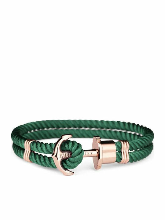 Paul Hewitt Armband mit Verankerung Design aus Leder 14,5cm