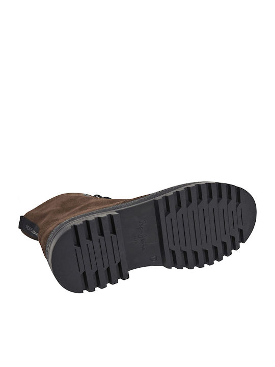 Lincoln Young Suede Καφέ Ανδρικά Μποτάκια με Φερμουάρ