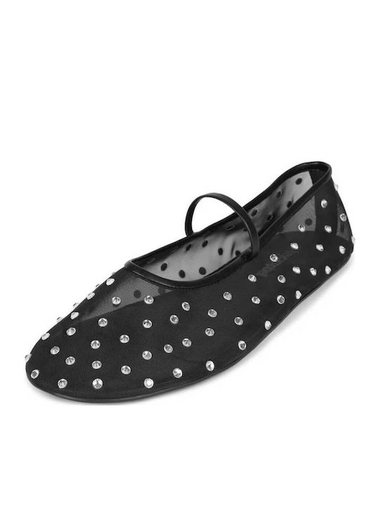 Jeffrey Campbell Γυναικείες Μπαλαρίνες σε Μαύρο Χρώμα