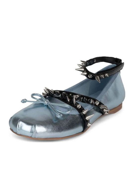 Jeffrey Campbell Γυναικείες Μπαλαρίνες σε Μπλε Χρώμα