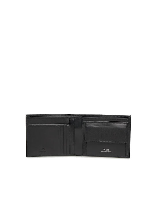 Guess Men's Leather Coin Wallet Black