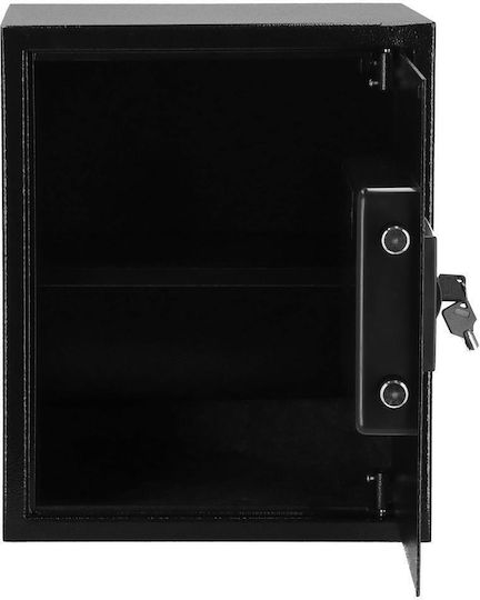Seif electronic cu cod și cheie 415x350x310 mm negru