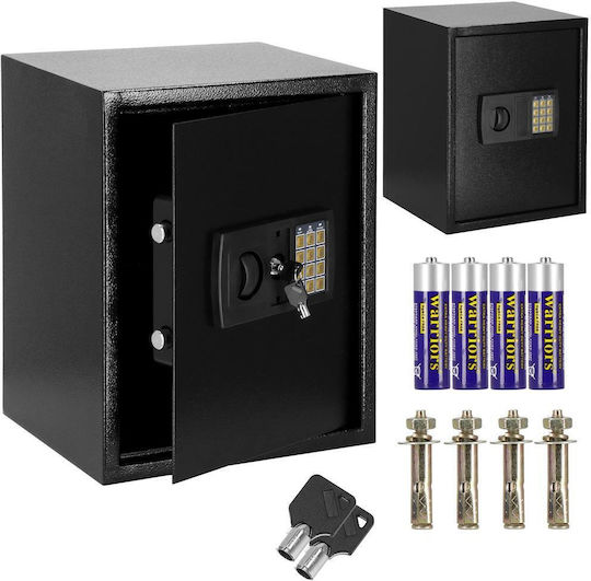 Seif electronic cu cod și cheie 415x350x310 mm negru