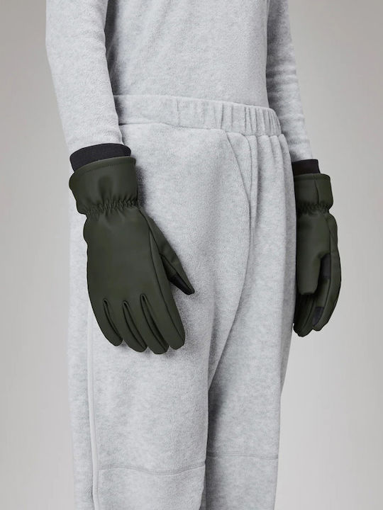 Rains Unisex Fleece Touch Gloves Green