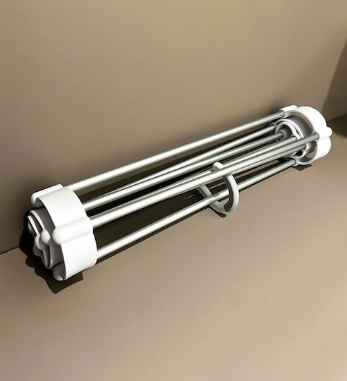 An der Wand montiert Badezimmerregal Metallisch mit 4 Regalböden