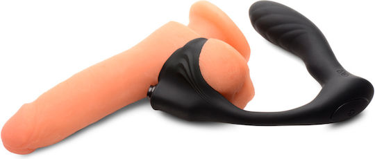 Control Strapless Strap On με Dildo σε Μαύρο Χρώμα