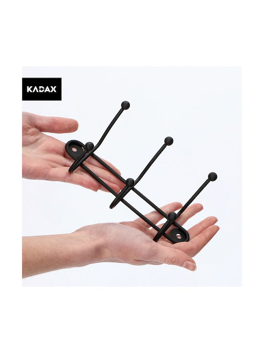 Kadax Wall-mounted Clothes Hanger Holder 3+7 Hooks